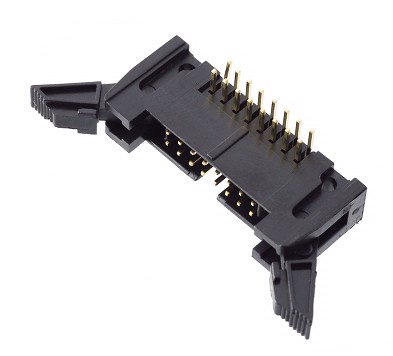 Conector Macho IDC 16 Pines a 90º PCB Para Cable Plano